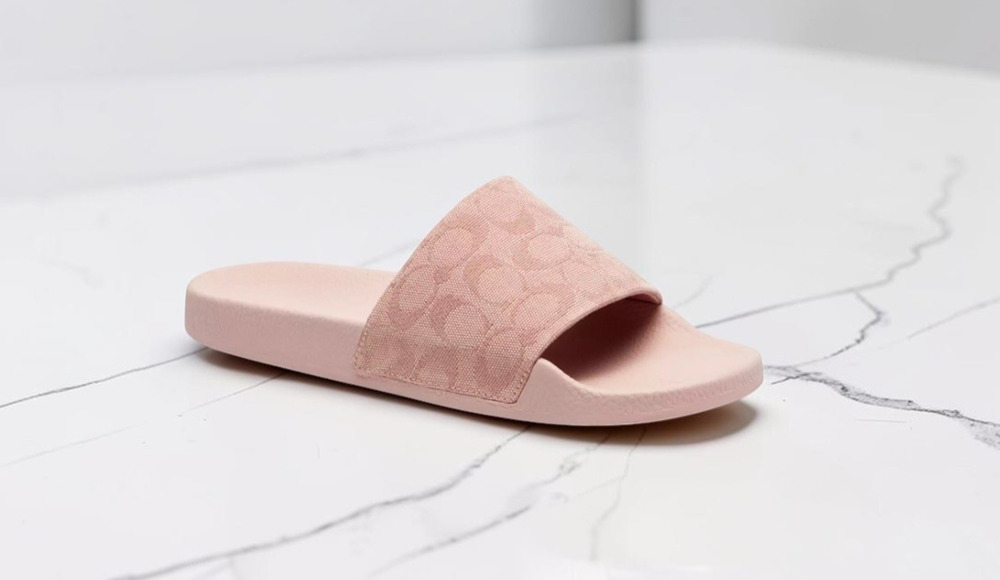 Coach Udele Women’s Slide Sandals Size 11 Pink Signature C Monogram